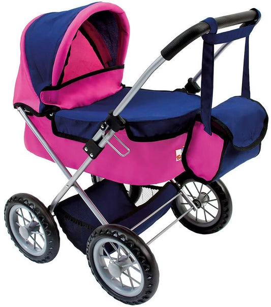 Bino & Mertens - Puppen Buggy mit Tasche, pink